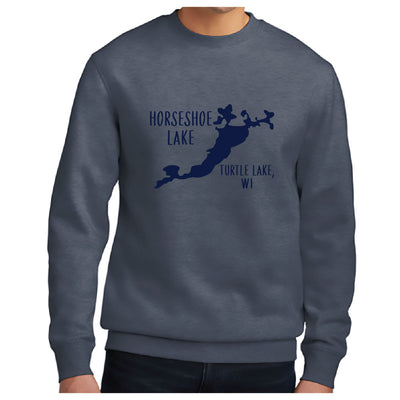 HORSESHOE LAKE WI District® V.I.T.™Fleece Crew-Crew Necks-Advanced Sportswear