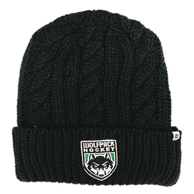 WP HOCKEY EMPIRE KNIT BEANIE W/WOLF HEAD-Hats-Advanced Sportswear