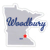 WOODBURY MN VINYL STICKER-Stickers-Advanced Sportswear