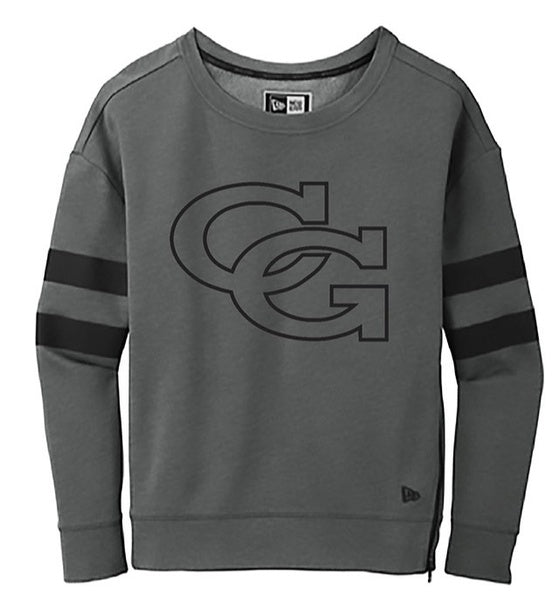 CG New Era ® Ladies Tri-Blend Fleece Varsity Crew-CLEARANCE-Crew Necks-Advanced Sportswear